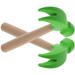 2 Pcs Children s Toy Hammer Wood Baby Toys Kids Mallet Simulation Small Toddler