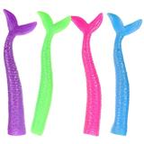 4 Pcs Mermaid Finger Doll Childrens Toys for Kids Toddler Bath Hand Puppets Tail