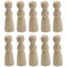 10 Pcs Home Decorations Home Ornament DIY Doll People DIY Graffiti Dolls Peg People Small Puppet Ornaments Girl Cake Wood Child