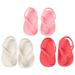3 Pairs of Mini Sandals for Doll Accessory Plastic Mini Sandals Toy Doll Sandals Toy