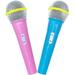 2 Pcs Simulated Microphone Toy for Kids Childrenâ€™s Toys Chest of Drawers Bedroom Prop Plastic Toddler