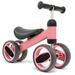 Baby Balance Bike Toddler Riding Toys w/4 Wheels Pink Blue Pink