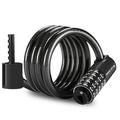 WEST BIKING Bike Locks Security Lock Cable Combination Lock Bike Locks Coiled Cable Lock 5 Resettable Combination Ebike Lock -Theft Coiled Bike Kids Scooter Cable Heavy Duty Mountain Bike Road