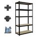 70 x 35 x 16 Black 5 Tier Shelving Rack 385LB Capacity Per Shelf Boltless Standing Shelves for Garage Home Storage Shed Warehouse