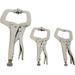 DCT C Clamps For Woodworking Welding Clamps Locking Pliers Set 3-Piece Wood Clamp Set 11In And 6In Swivel Tip