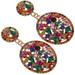 Colored Rhinestone Earrings Teardrop Dangle Crystal Stud Chandelier Crystals Jewelry Miss