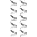 10 Pcs Shelf Bracket Clip Wood Shelves Shelving Bracket Clips Heavy Duty Glass Shelf Brackets Metal Shelf Clips