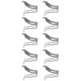 10 Pcs Shelf Bracket Clip Wood Shelves Shelving Bracket Clips Heavy Duty Glass Shelf Brackets Metal Shelf Clips