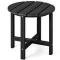 18 Patio Adirondack Side Table Weather Resistant HDPE 4 Colors Black