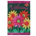 Welcome Sunflower Garden Flag Vertical Double Sided Spring Fall Flag Pendant Hanging for Outdoor Farmhouse Decoration Yellow