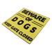 Be Careful Dog Tin Painting Emblems Decor Warning Sign for Vintage Decorative Ornament Yard Notice