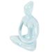 Yoga Statue Ceramic Yoga Pose Sculpture Zen Figurine Yoga Ornament for Bedroom Yoga Room