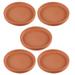 5 Terracotta Pot Saucer Pottery Round Pot Saucers Small Clay Trays Flower Pot Saucers for Outdoors Indoors Flower Pots and Planters 8.5x1.5cm