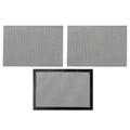 3 Pcs Non-sick Barbecue Pad Mesh Food Grade Stainless Steel Grill Mat Grilling Mats Bbq