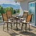 Sunmthink Outdoor Swivel Bar Stools Outdoor Patio Bar Set Patio Furniture Set Set of 4