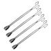 4 Pcs Grabber Pick up Tool Scissor Cooking Tongs Stainless Steel Grill Tongs Garbage Clamp Elder