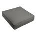 Humble and Haute Indoor/Outdoor Solid Deep Seating Corded Cushion 22.5 x 22.5 x 5 Deep Seat Cushion Corded - Graphite