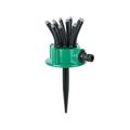 Fresh Fab Finds 360 deg Flexible Lawn Sprinkler Automatic 12 Tubes Garden Water Irrigation Sprayers Garden Sprinkler Black