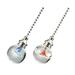 2pcs Ceiling Fan Pull Chain Hanging Light Pull Chain Decorative Pull Chain Extension