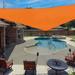 X 10 X 12. Sun Shade Sail Right Triangle Outdoor Canopy Cover UV Block For Backyard Porch Pergola Deck Garden Patio (Orange)