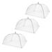 3pcs Dining Table Dish Covers Cuisine Mesh Protectors Foldable Food Tents Kitchen Supplies