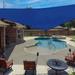 X 23 X 26.4 Sun Shade Sail Right Triangle Outdoor Canopy Cover UV Block For Backyard Porch Pergola Deck Garden Patio (Blue)