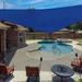 X 22 X 22.6 Sun Shade Sail Right Triangle Outdoor Canopy Cover UV Block For Backyard Porch Pergola Deck Garden Patio (Blue)