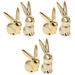 6 Pcs Models Ceramic Craft Easter Rabbit Figurines Statue Ceramic Crafts Ceramic Rabbit Ornament Desktop Statue Ceramics