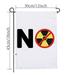 Kiplyki Radiation Garden Flag 45x30cm Decor Outdoor Banner Sign Party Home Fade Proof Flags Single Sided Rustic Yard Outdoor Decor