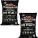 KUF Premium All Natural Hardwood Red and White Oak Wood Chip Pellets for Outdoor Gas Charcoal and Electric Grills 20 Pounds (2 Pack)