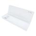 Clear Plastic Organizer Bins Stationery Pencil Case Pencil Container Large Capacity Pencil Case Paint Box Portable Multifunction White Pp Student