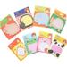 Cute Sticky Notes Novelty Animal Sticky Notes Self-Stick Notes Memo Pads Breakfast Sticky Notes Cute Message Pad School Stationery 16Pcs