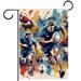 OWNTA American Football Pattern Garden Banners: Outdoor Flags for All Seasons Waterproof and Fade-Resistant