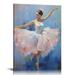 COMIO Ballerina Art Light Luxury Bedroom Decor Contracted Classic Oil Painting Poster Frame Painting Post Wall Art Poster Gifts Bedroom Prints Home Decor Hanging Picture Canvas Painting Poster