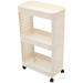 Mobile Storage Rack Sundries Case Rolling Cart Bathroom Book Books Roller Toiletries Trolly with Wheels Desk Organizer