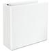 UNV30754 11 In. X 85 In. 4 In. Capacity 3 Rings Deluxe Non-View D-Ring Binder - White