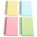 4 Pcs Graph Paper Notebook The Office Notebook 2022 Weekly Planner Office Writing Pad Coil Horizontal Line Book Portable Plastic Travel Student