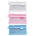 3 Pcs Double Layer Transparent Pencil Case Pouch Nylon Backpacks for Women Toiletry Bags Stationery Organizer Exam