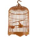 Bird Cage Hanging Bird Cage Round Birdcages House Bird Carrier with Hook and Feeder for Small Birds Parrot Parakeets Finches Cockatiels