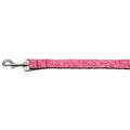 Cupcakes Nylon Ribbon Leash Bright Pink 1 inch wide 6ft Long