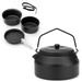 Walmeck frying pan pan Pans Kettle Set Cookware Mess Kit Kettle Set Portable HUIOP BUZHI cookware Set Picnic Outdoor Set cookware Set Pans Picnic.