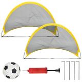 Dazzduo Soccer Goal Soccer Popup Portable 2 Soccer Popup Set Soccer Equipment Net Indoor Outdoors Kids Soccer Set Soccer Equipment Stakes Outdoors Kids Soccer Indoor Outdoors Kids Portable Soccer Net