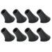 8Pcs Silicone Alpenstock Tips Wear-resistant Crutch Covers Professional Crutch Tips