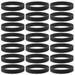 100 Pcs Silicone Bracelet Solid Color Wrist Band Black Chain Wristband Wristbands for Men Mens Bracelets Child