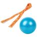 Exercise Yoga Strap Yoga Stretch Bands for Fitness Stretching Yoga Pilates ( Blue+ Orange )