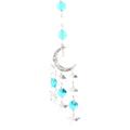 Crystal wind chimes moon hanging crystal decoration sun catcher for courtyard garden home