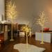 LED Lighted Birch Tree with Fairy Lights for Decoration Inside Outside 4FT+6FT+8FT