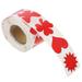 500 Pcs Tanning Stickers Labels The Gift Heart Stickers Self- Adhesive Heart Sticker Red Bags for Gifts Heart Decals