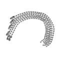 20 Pcs Chain Labels Ball Nickel Plated with Connector 2.4mm Metal Tags Silver Tone Clasp Chains