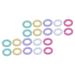 20 Pcs DIY Accessories Rings DIY Connecting Ring Earring Accessories Acrylic Chain Links Link Charm